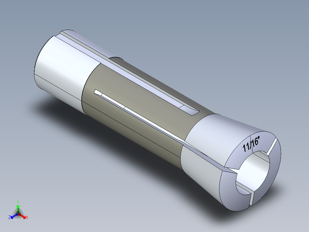 R8-夹头组-R8 COLLET 0.688.STEP主视图