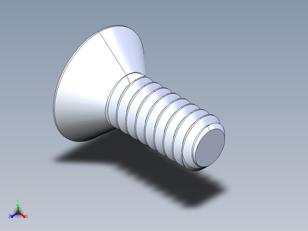 锥形内六角头螺钉-FHCS 10-24 x 0.500