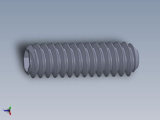 UNC 平头紧定螺钉-UNC SET SCREW 10-24 x0.625.SLDPRT
