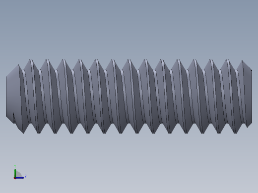 UNC 平头紧定螺钉-UNC SET SCREW 10-24 x0.625.SLDPRT左视缩略图