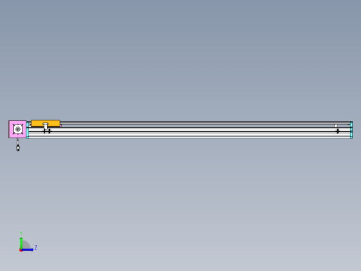 东锦同步带传动-直线滑台模组DH170B-L150-S1450-BL-P400W-C3左视缩略图