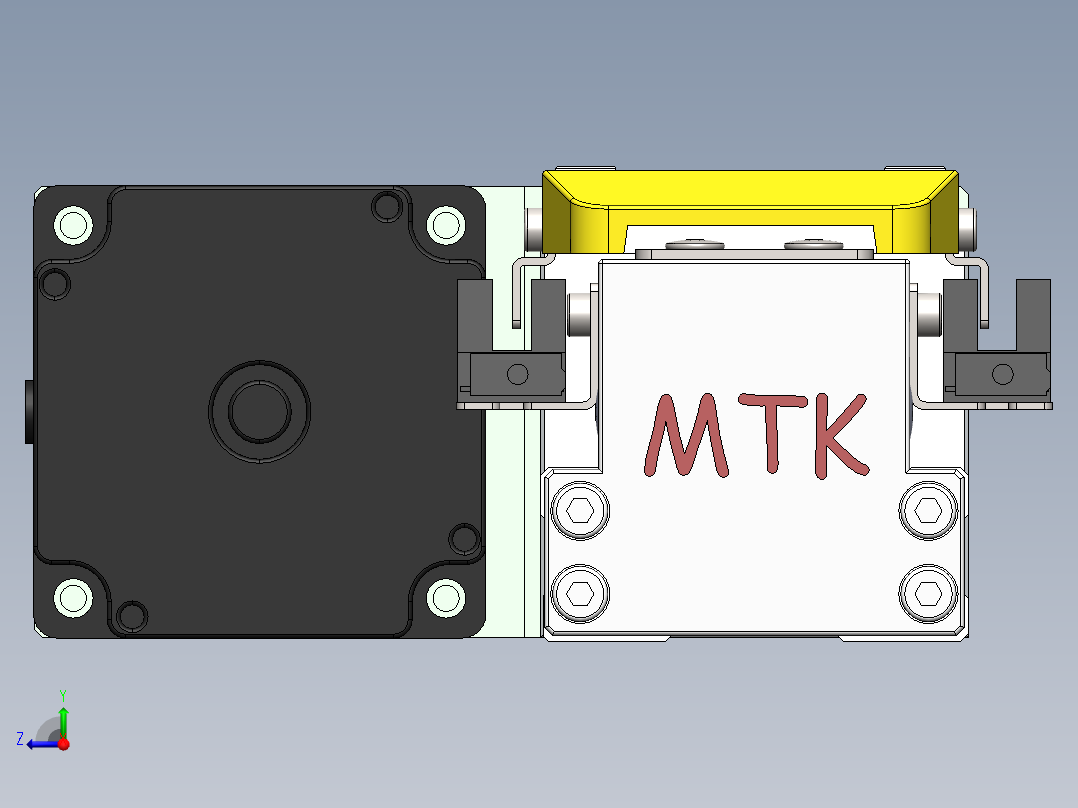 GTH内嵌丝杆全封闭GTH5-BL-57步进右视图