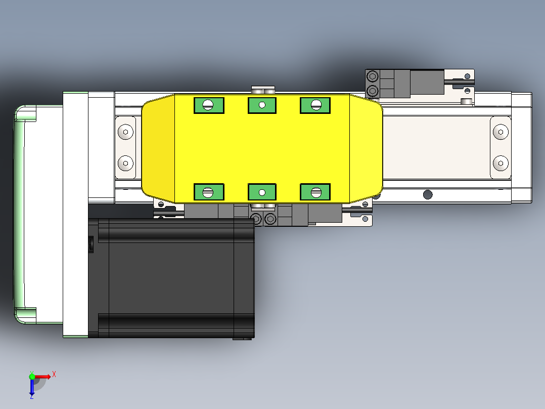 GTH内嵌丝杆全封闭GTH5-BL-57步进俯视图