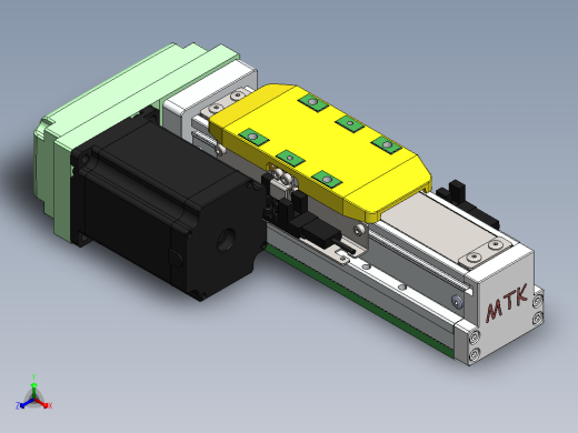 GTH内嵌丝杆全封闭GTH5-BL-57步进正等轴测缩略图