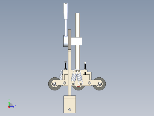 灵活的支座支架左视缩略图