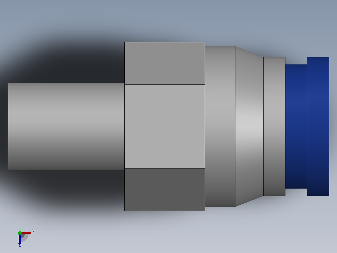 Ø4 x M6 - CONEXÃO RETA (C02250406)俯视图