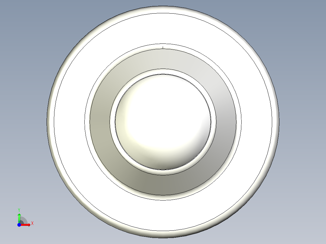 萬向滾珠59-3D多系列多零件图纸模型前视图