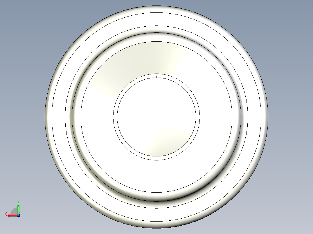 萬向滾珠59-3D多系列多零件图纸模型后视图