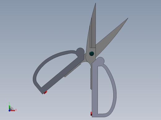剪刀模型前视缩略图