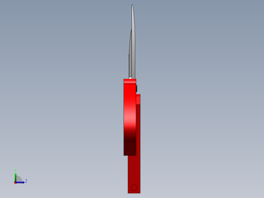 剪刀模型左视缩略图