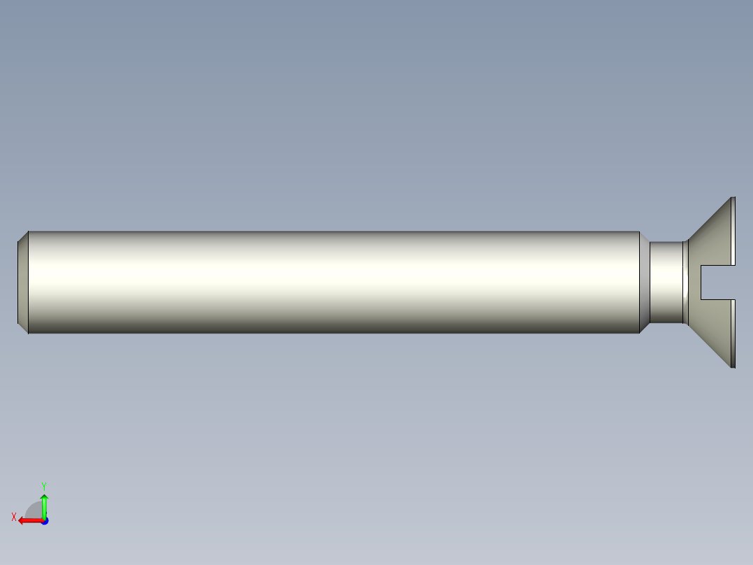 沉头螺钉-Slotted_BOLT-M6-L42_37-10-2x2-45.stp后视图