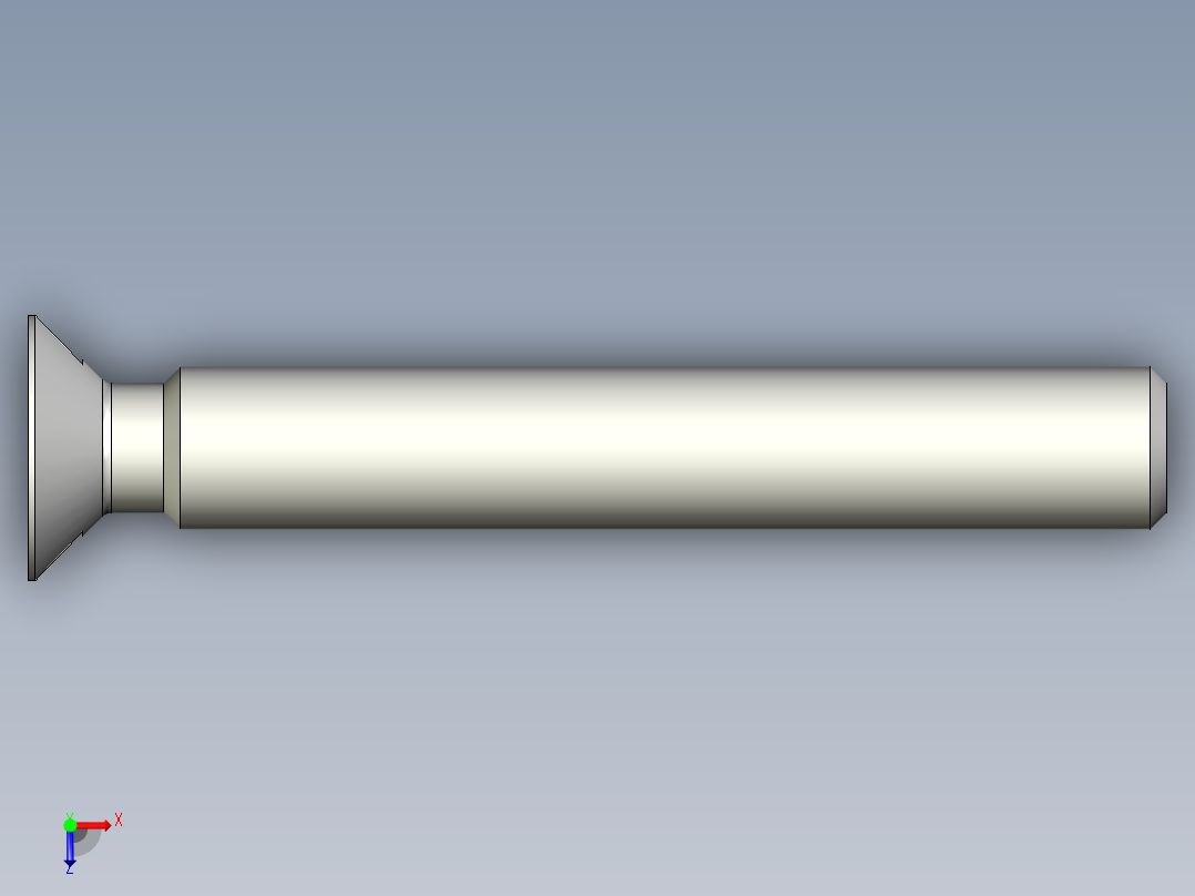 沉头螺钉-Slotted_BOLT-M6-L42_37-10-2x2-45.stp俯视图