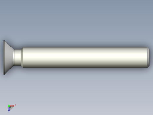 沉头螺钉-Slotted_BOLT-M6-L42_37-10-2x2-45.stp俯视缩略图