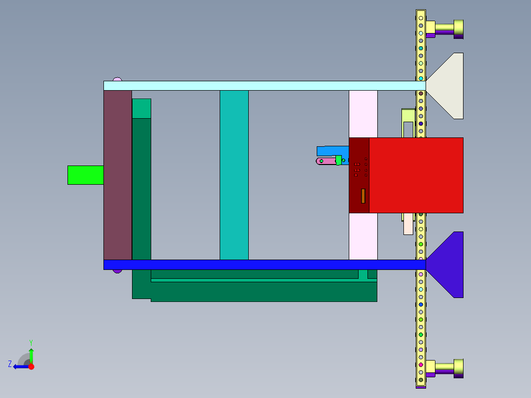 定位自动在线式缠绕包装机右视图