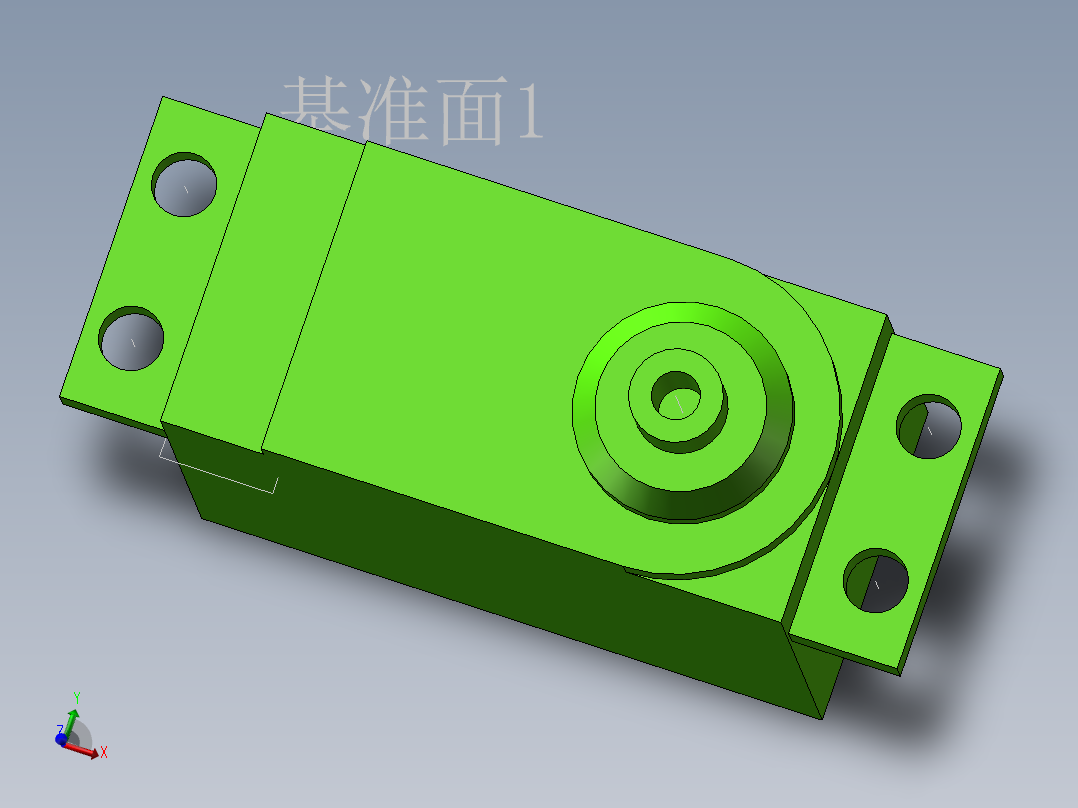 舵机（不含虚轴）主视图