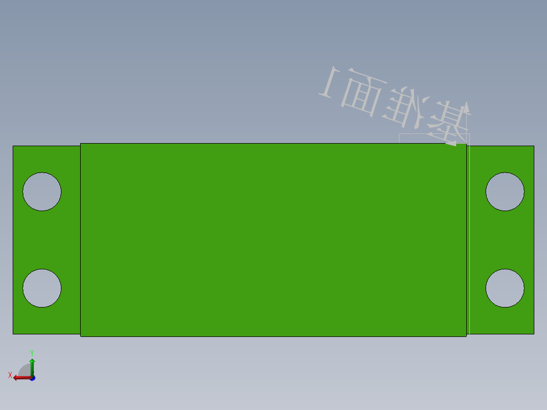 舵机（不含虚轴）后视图