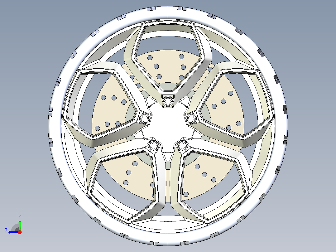 兰博基尼轮毂右视图
