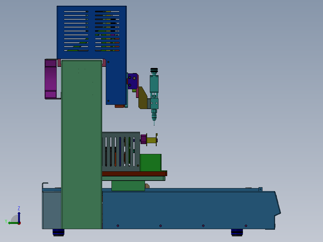 MY 400 双头点胶设备左视图