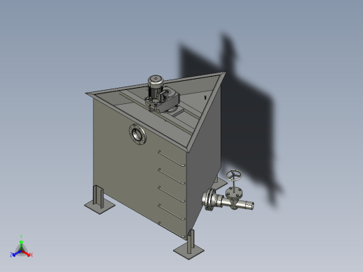 发酵罐矿浆浮选槽正等轴测缩略图