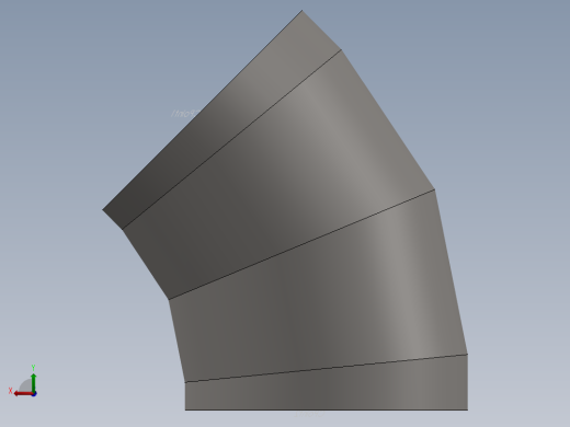 hvac round duct 45deg elbow后视缩略图