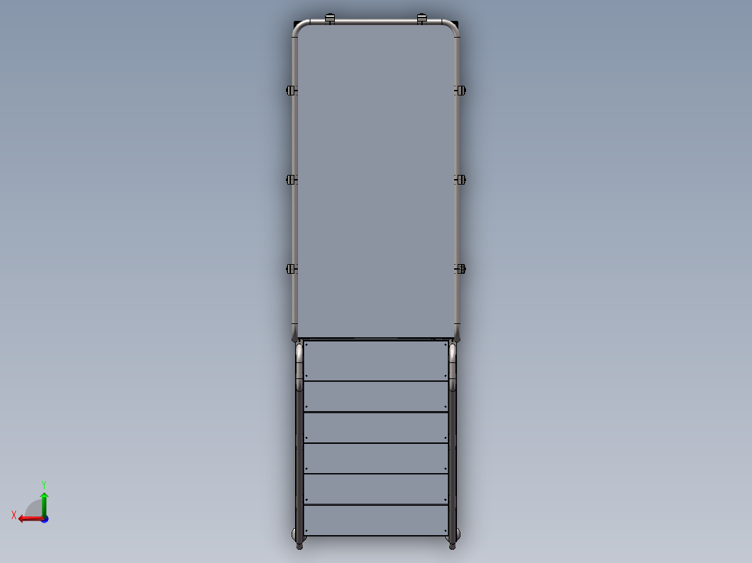 工作平台一后视图