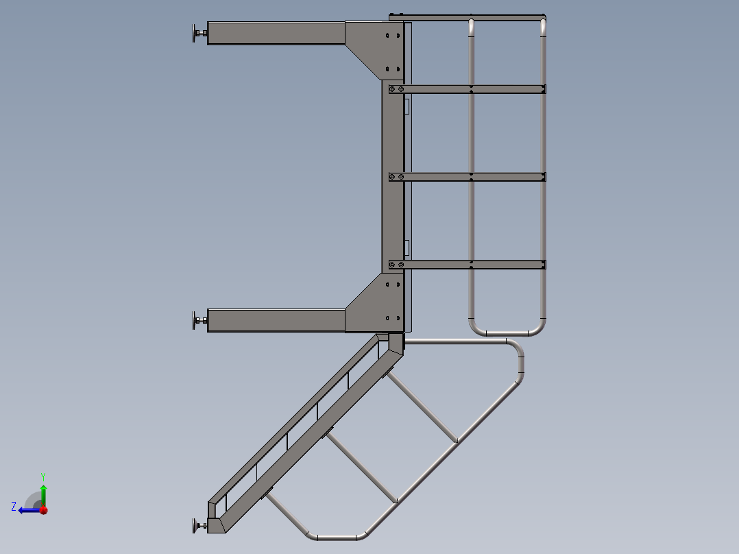 工作平台一右视图