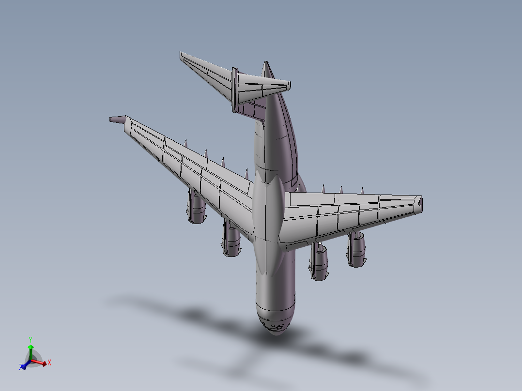 C-17运输机主视图