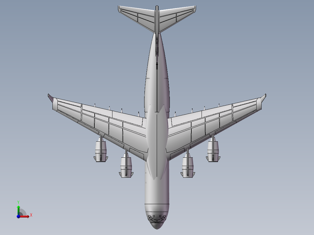 C-17运输机前视图