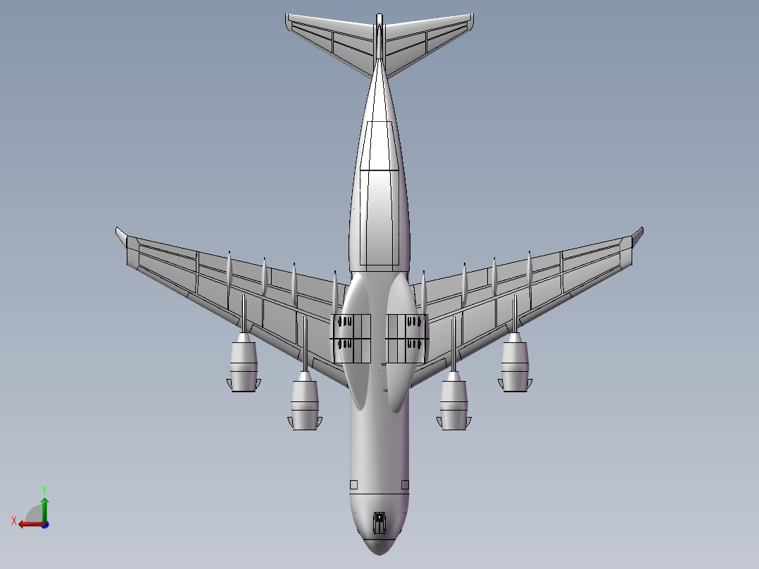 C-17运输机后视图