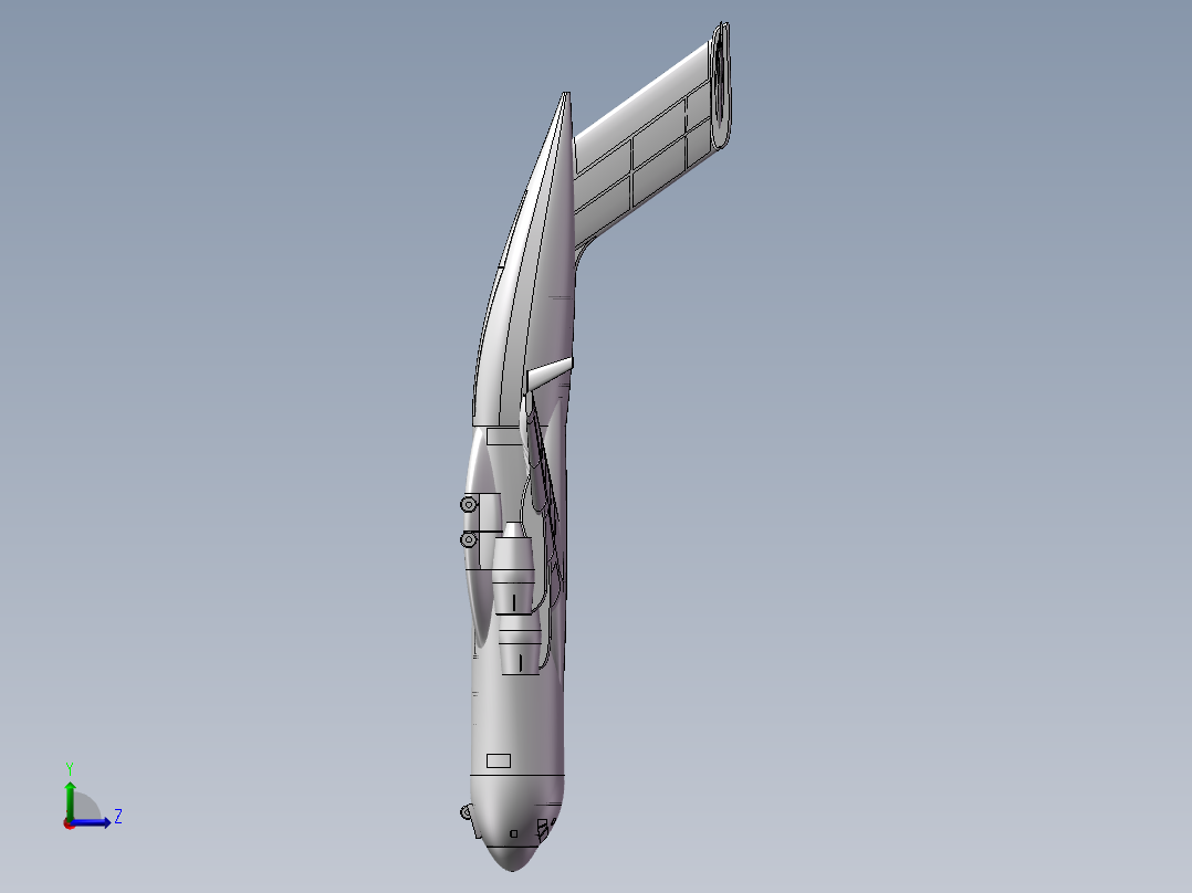 C-17运输机左视图