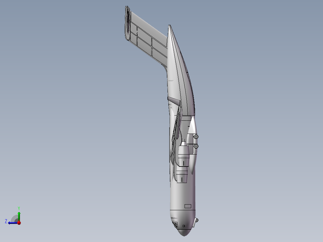 C-17运输机右视图