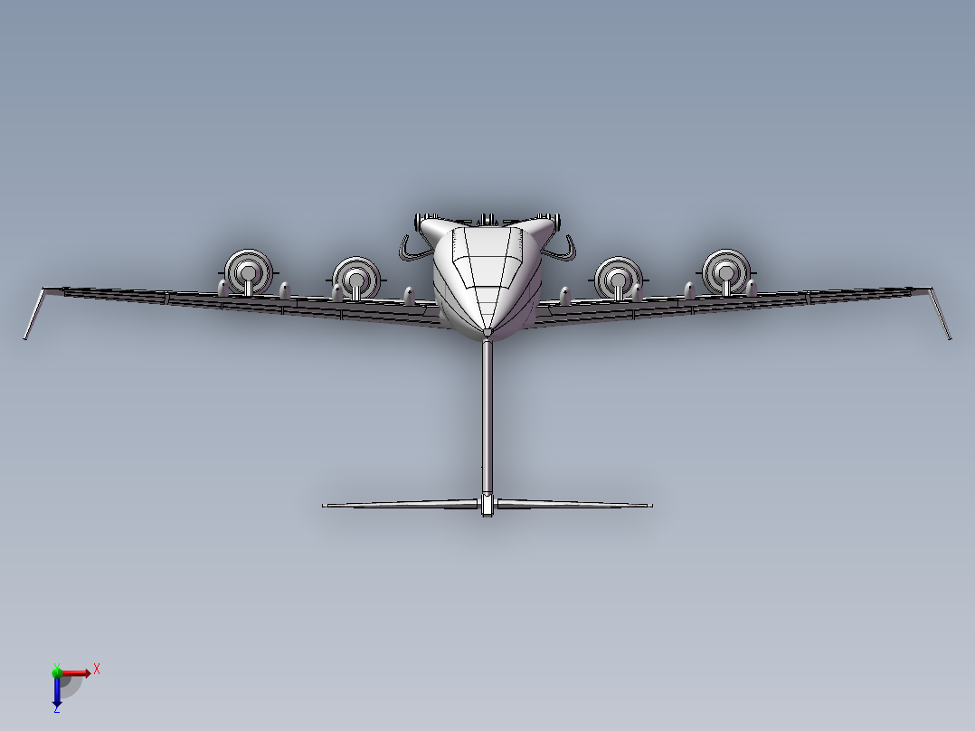 C-17运输机俯视图