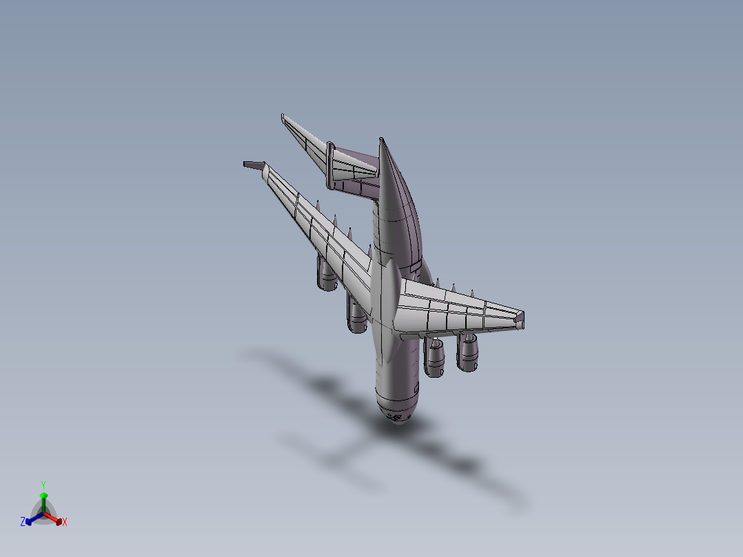 C-17运输机正等轴测图