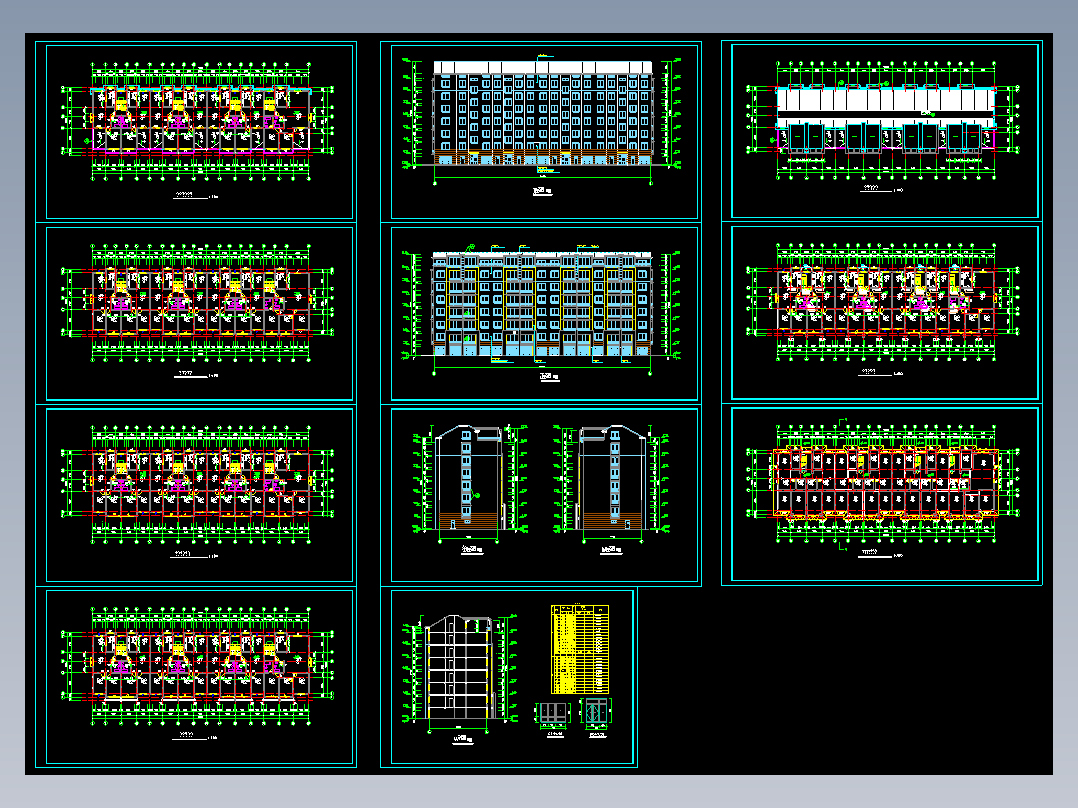 一套住宅楼建筑施工图