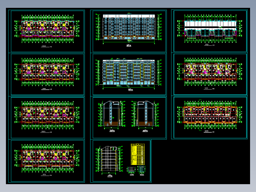 一套住宅楼建筑施工图