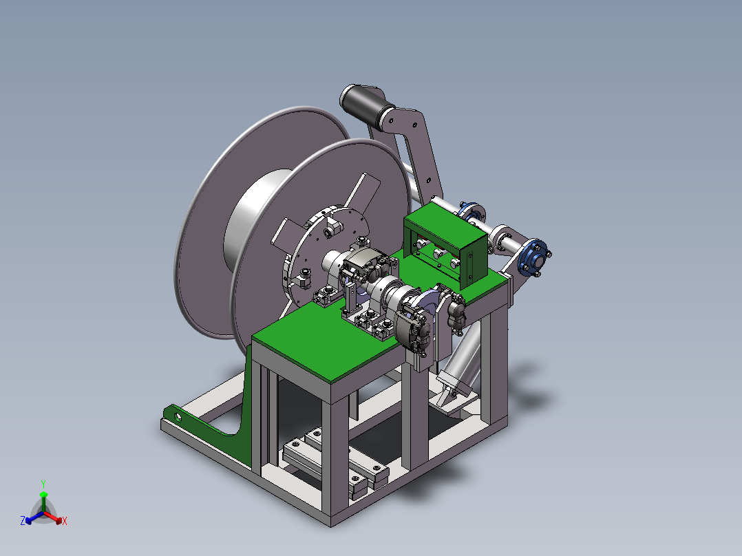 2023.02月-开卷机sw19正等轴测图