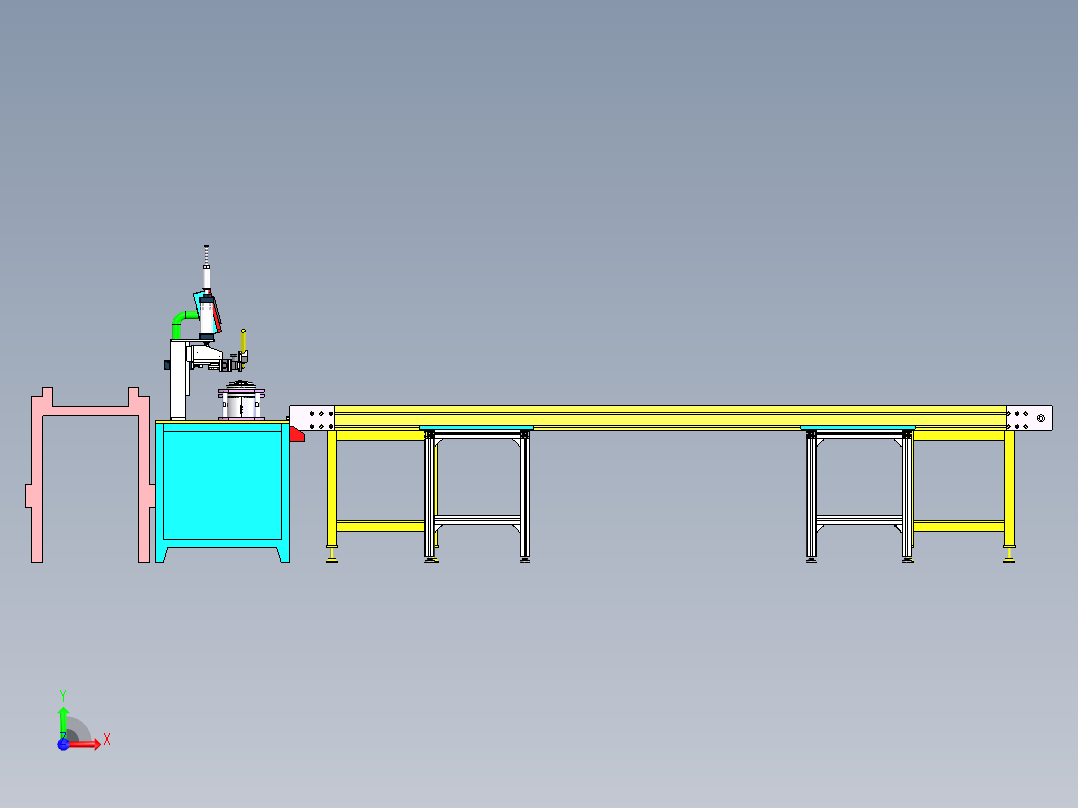 开关电源适配器电路自动点焊生产线sw17可编辑前视图