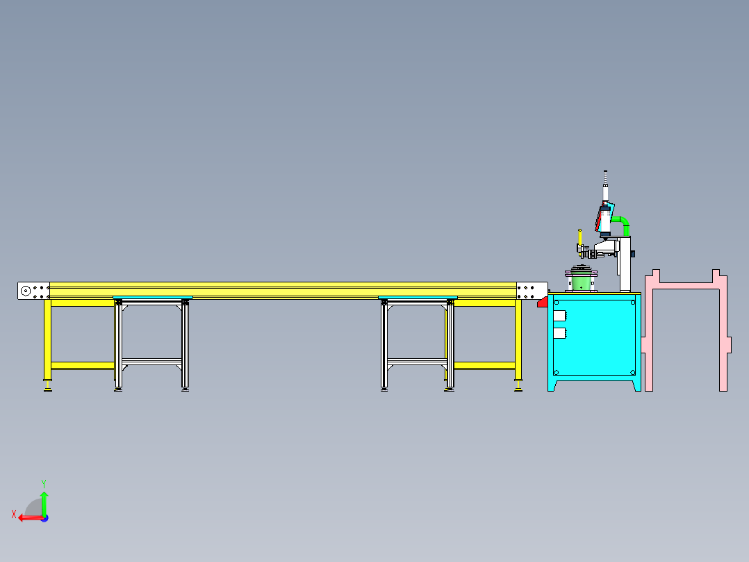 开关电源适配器电路自动点焊生产线sw17可编辑后视图