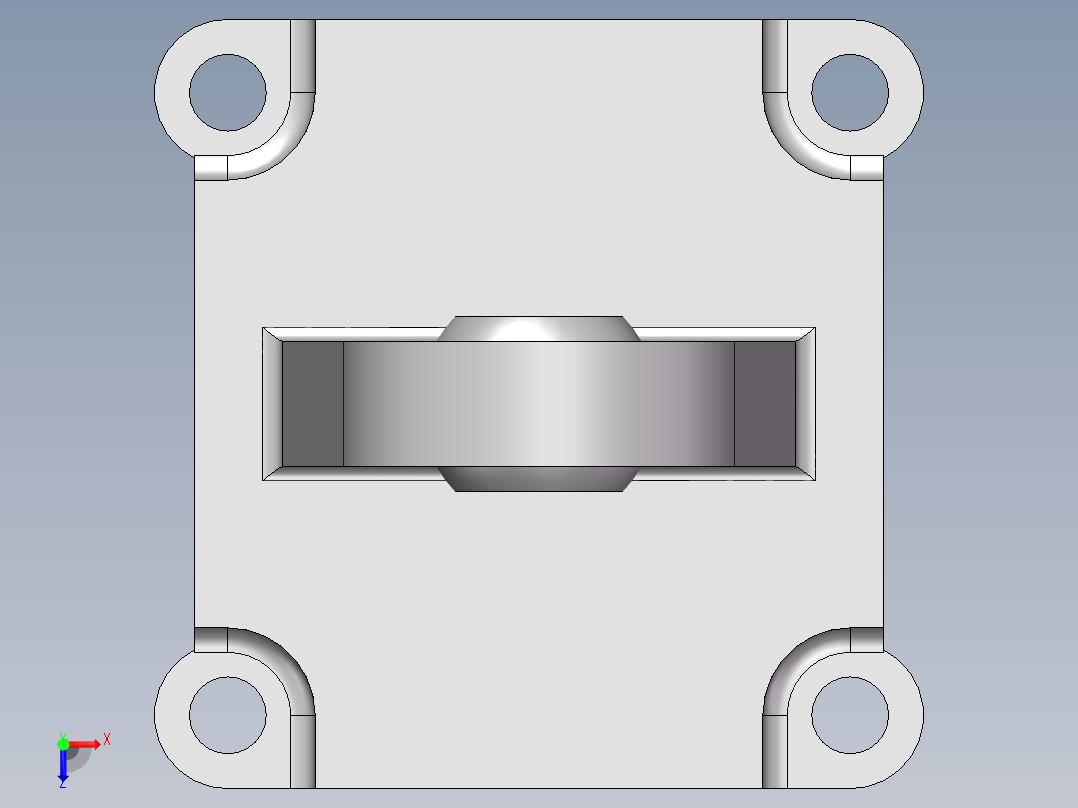 气缸座SNCS_100____F_俯视图