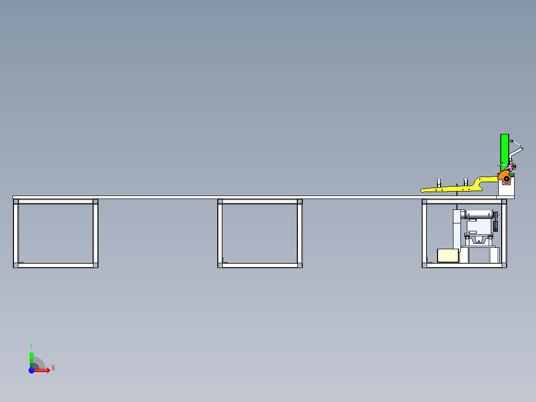 沙柳荆棘柳条切割机裁断机前视图