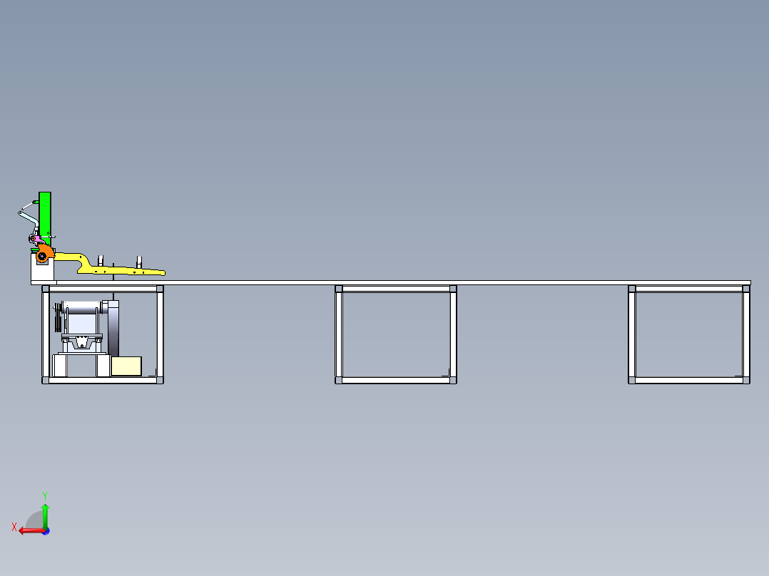 沙柳荆棘柳条切割机裁断机后视图