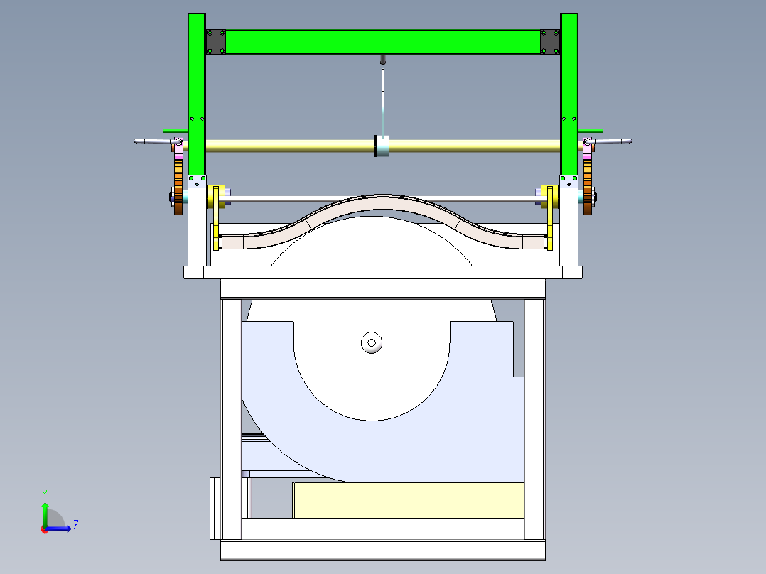 沙柳荆棘柳条切割机裁断机左视图
