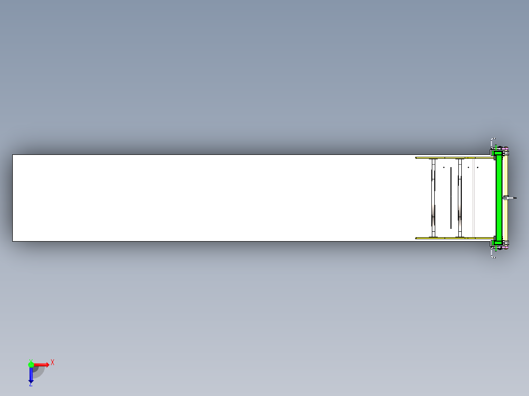 沙柳荆棘柳条切割机裁断机俯视图