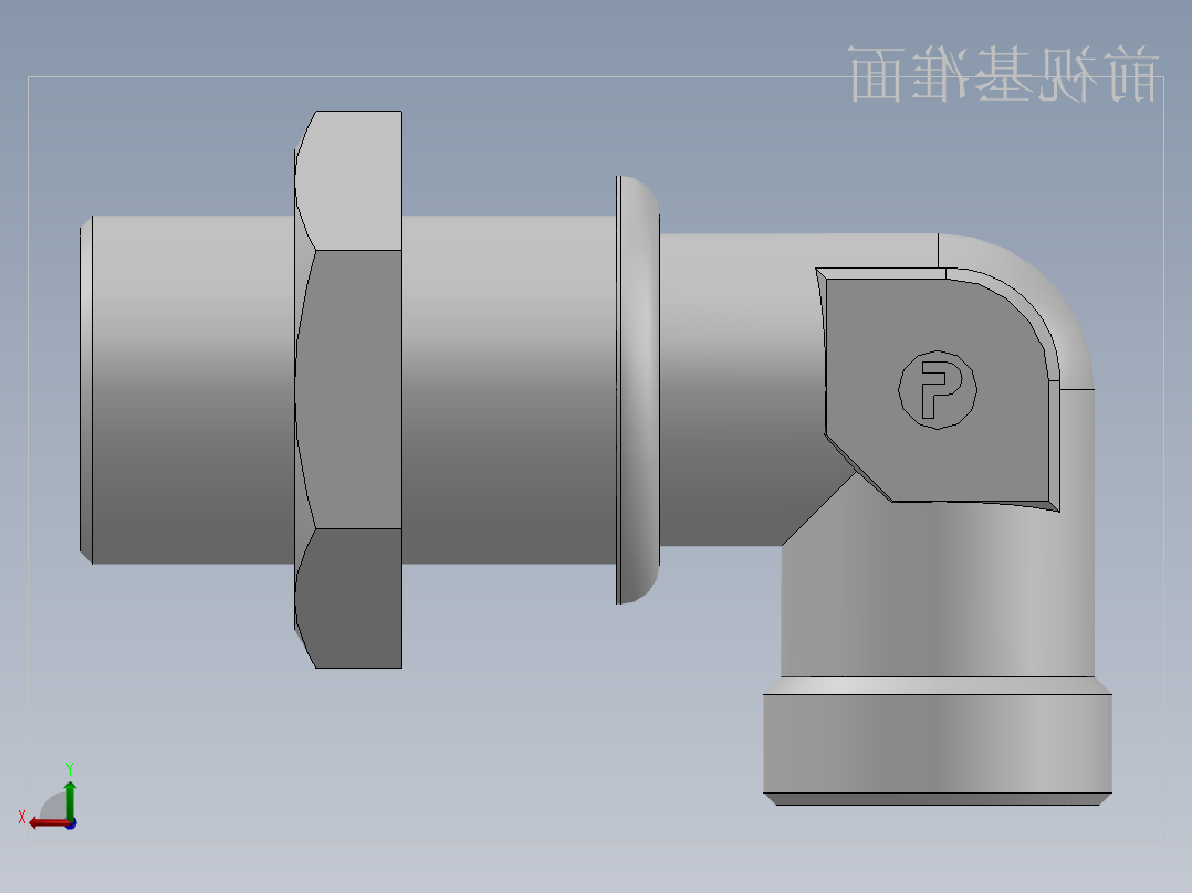 直角过板接头、6C9-26LN后视图
