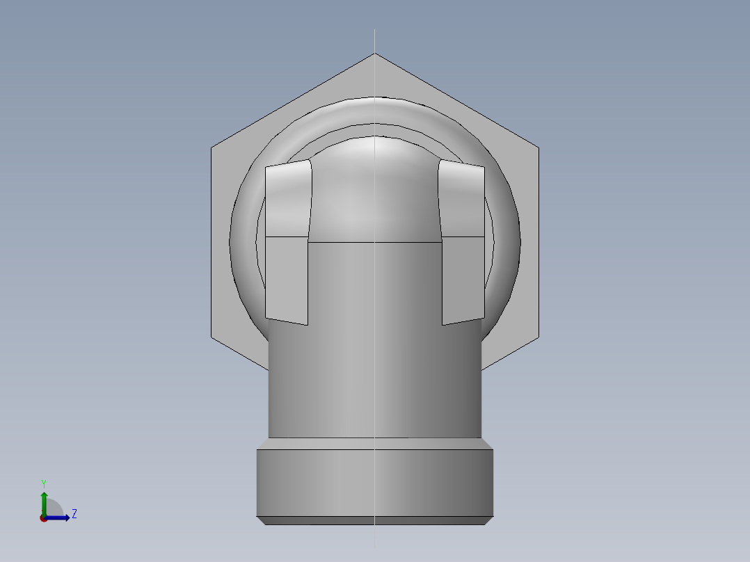 直角过板接头、6C9-26LN左视图