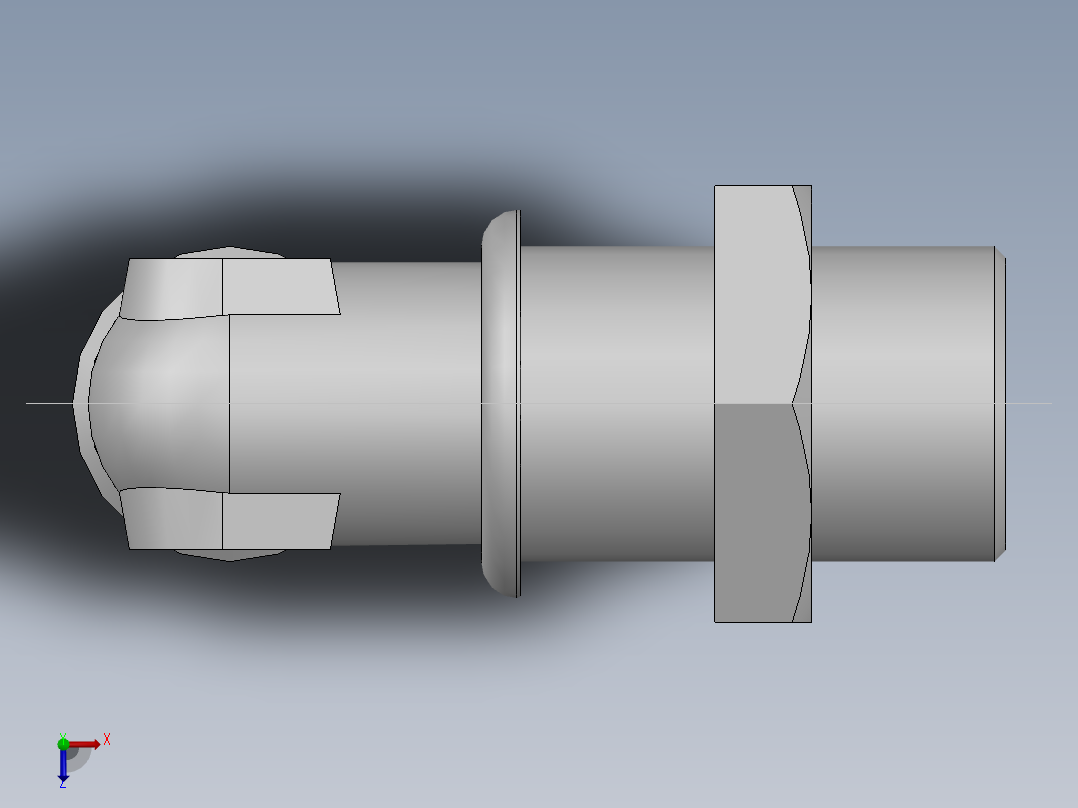 直角过板接头、6C9-26LN俯视图