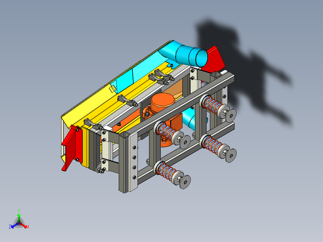B2004240-从绝缘体中分离铜的振动分离器主视图