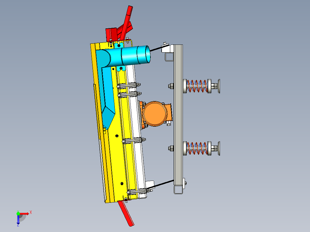 B2004240-从绝缘体中分离铜的振动分离器俯视图