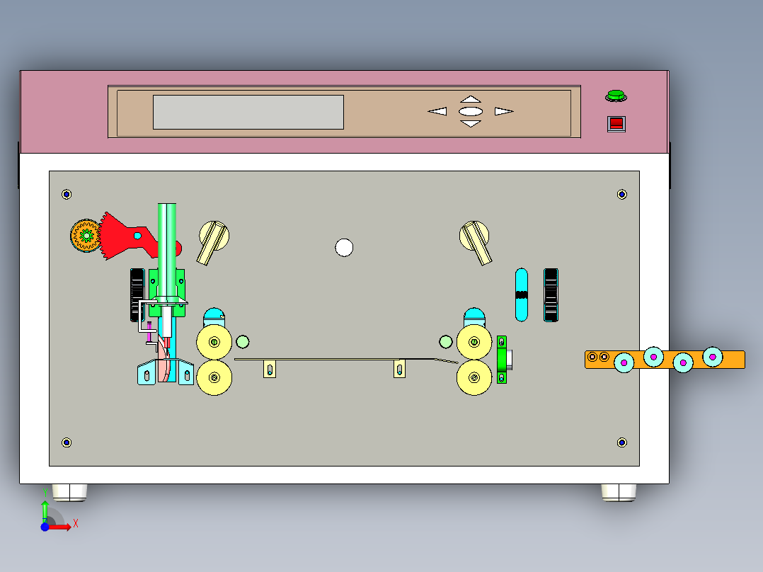 B2004235-电线剥皮和切割机前视图