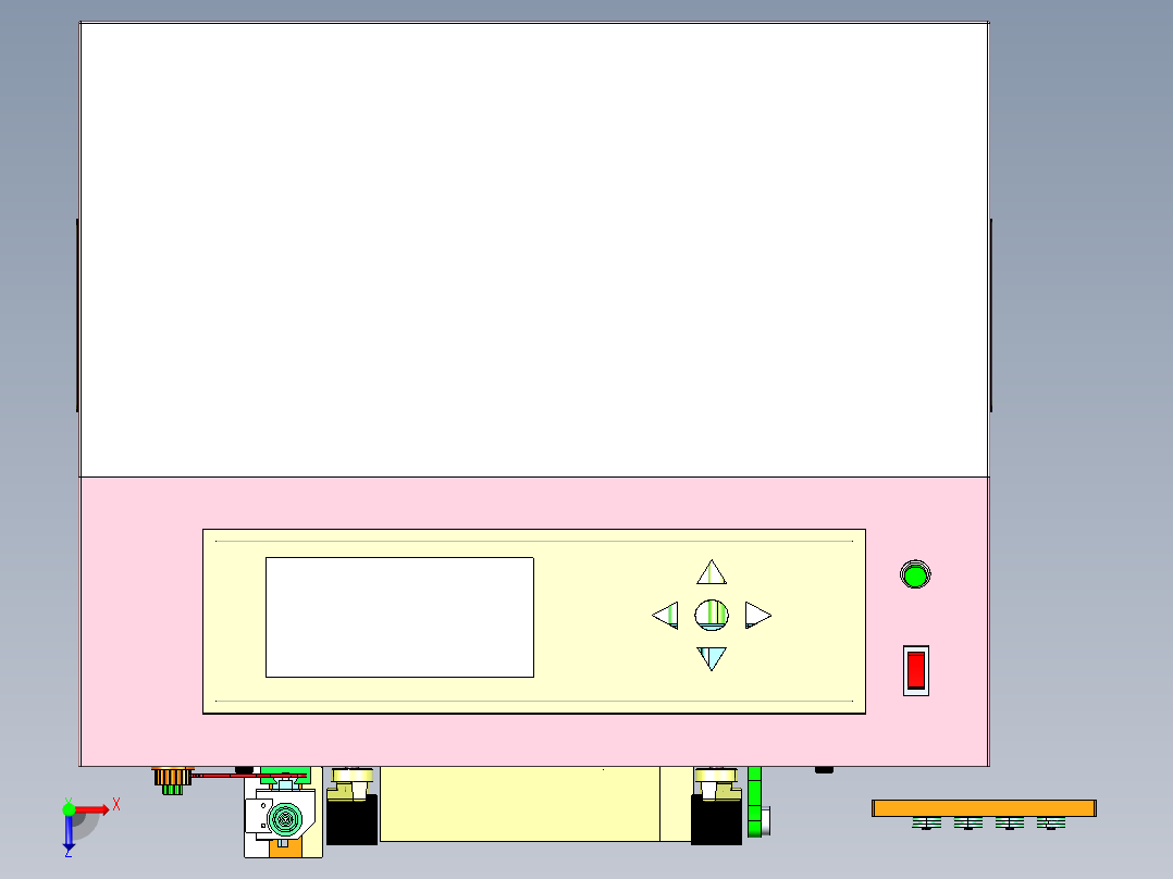 B2004235-电线剥皮和切割机俯视图